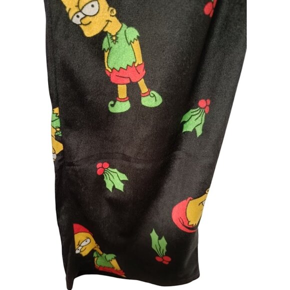 M🎅The Simpsons Mad Engine Men's Christmas Holly Sleep Pajama Pants - Picture 4 of 7